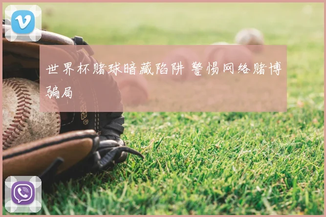 世界杯赌球暗藏陷阱 警惕网络赌博骗局