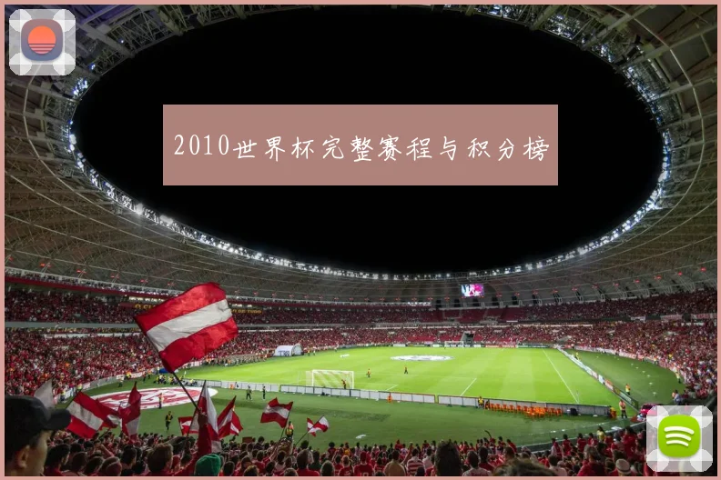 2010世界杯完整赛程与积分榜